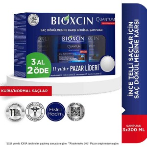 Bioxcin Quantum Şampuan 3 al 2 öde Kuru Normal Saçlar