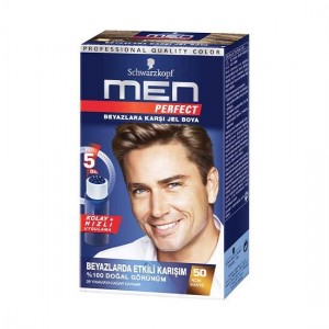 Men Perfect Erkek Saç Boyası Açık Kahve 50