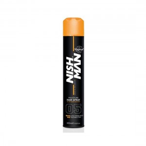 Nish Man Saç Spreyi Ultra Strong Hold 400 ml 05