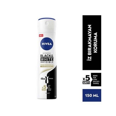 Nıvea Deodorant Black Whıte Invısıble İpeksi Pürüzsüzlük 150 ml