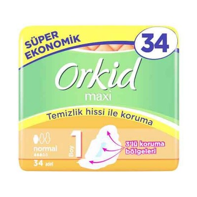 Orkid Maxi Normal 34 Adet
