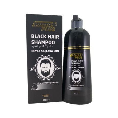 Softto Plus Siyah Saç Boya Şampuanı 350 ml