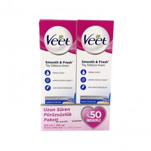 Veet Tüy Dökücü Krem Hassas Ciltler İçin 100 +100 ml