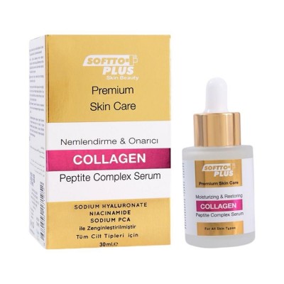 Softto Plus Kolojen Peptit Complex Yüz Serumu 30 ml