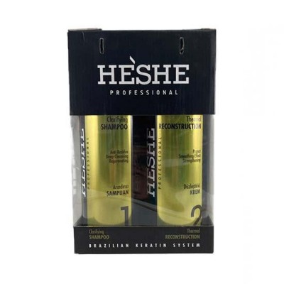 Heshe Keratin Bakım Seti Düzleştirici Krem + Şampuan