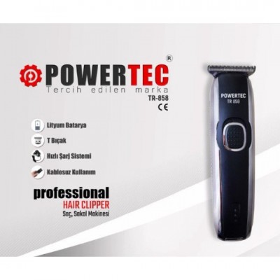 Powertec Ense Sakal Çizim Tıraş Makinesi  Tr 858