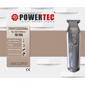 Powertec Ense Sakal Çizim Tıraş Makinesi Tr 758