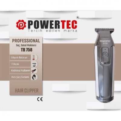 Powertec Ense Sakal Çizim Tıraş Makinesi Tr 758